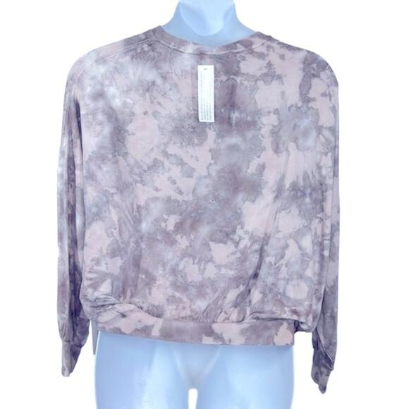 Young Fabulous & Broke Juliette Tie Dye Sweatshirt NWT Purple Gray Oversized - Picture 10 of 16